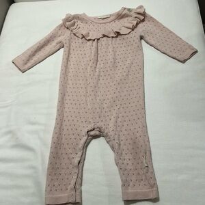 Elegant baby pink onesie 6-9M